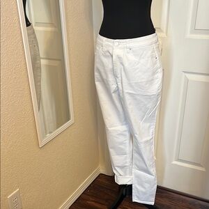 No Boundaries High Rise White Jeans Relaxed Fit